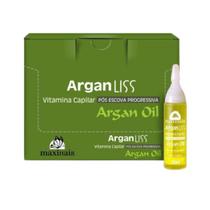 Ampola De Vitamina Maxihair 10Ml Argan Liss - Kit Com 24Un