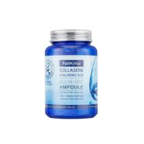 Ampola FARMSTAY Colágeno e Ácido Hialurônico 250ml para cuidados com a pele coreanos Ampola FARMSTAY Colágeno e Ácido Hialurônico 250ml para cuidados com a pele coreanos