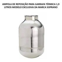 Ampola Reposição Garrafa Térmica 1,9 Litros Exclusiva Inox - Soprano