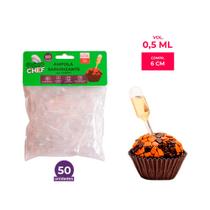 Ampola Saborizante Exclusiva Enfeite Docinho Gourmet Brigadeiro 0,5ml 50unid - UDlândia