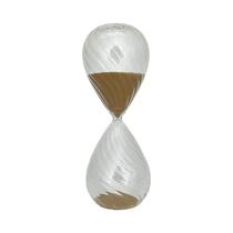 Ampulheta 30 Minutos Marrom Vidro 22cm Mart Collection Decor