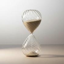 Ampulheta 5 minutos vidro e areia 5x5cmx12,5cm cb3381