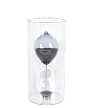 Ampulheta de vidro 1.30 minutos cinza grillo