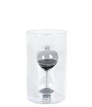 Ampulheta de vidro 1 minuto cinza grillo
