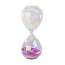Ampulheta de vidro furta-cor de 30 minutos 20cm