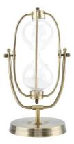 Ampulheta Decoração Decorativa Bronze Tempo 30 Minutos