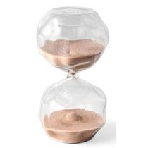 Ampulheta Decorativa em Vidro 30 Minutos Bege 15cm Mart Ampulheta Decorativa em Vidro 30 Minutos Bege 15cm Mart