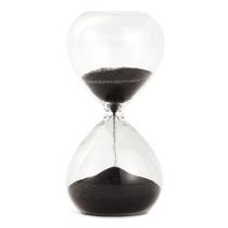 Ampulheta Decorativa em Vidro Areia Preta 5 Minutos 10cm 18739G Mart Ampulheta Decorativa em Vidro Areia Preta 5 Minutos 10cm 18739G Mart