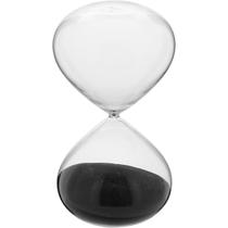 Ampulheta Decorativa Enfeite Areia Preta Vidro 28x16x16 Ampulheta Decorativa Enfeite Areia Preta Vidro 28x16x16