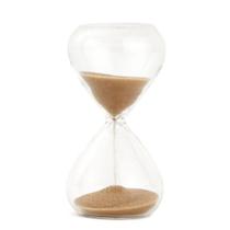 Ampulheta em vidro 3 minutos bege mart