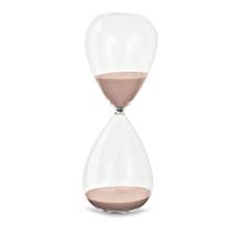 Ampulheta em Vidro 30cm Rosa - Mart