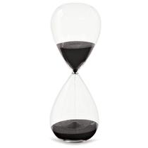 Ampulheta em Vidro Preta- Mart