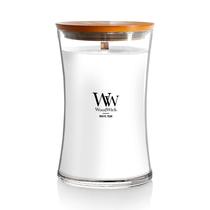 Ampulheta grande Candle WoodWick, aroma de teca branca
