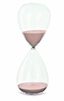 Ampulheta Rosa em Vidro 09610 Mart