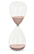 Ampulheta Rosa em Vidro 9602 Mart