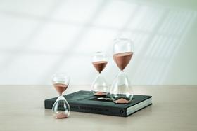 Ampulheta Rosa em Vidro 9606 Mart Ampulheta Rosa em Vidro 9606 Mart