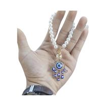 Amuleto Da Sorte: Chaveiro De Carro Com Mão De Hamsa E Olho Grego, Pingente Decorativo Para