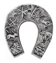 Amuleto De Parede Ferradura Da Sorte Cor Prateada - Decore Casa Amuleto De Parede Ferradura Da Sorte Cor Prateada - Decore Casa