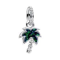 Amuletos de Trevo Verde para Pulseira de Prata Esterlina 925 - Acessórios Femininos