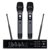 AMW AU300 v2 Microfone Sem Fio Duplo de Mão Digital UHF WR246D + 2x WM45
