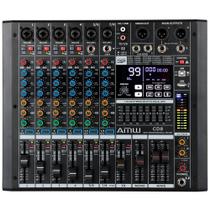 AMW CD8 Mesa de Som 8 Canais EFX DSP Eq Master USB Player