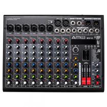 AMW MX10 v2 Mesa de Som 10 Canais 8 XLR Bluetooth EFX Bluetooth Interface USB AMW MX10 v2 Mesa de Som 10 Canais 8 XLR Bluetooth EFX Bluetooth Interface USB