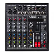 AMW MX6 v2 Mesa de Som 6 Canais 4 XLR EFX Interface USB