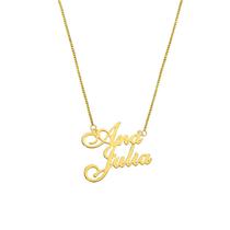 Ana julia colar de nome folheado a ouro 18k Ana julia colar de nome folheado a ouro 18k