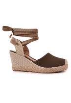 Anabela Espadrille de Amarrar Feminina Sandália Clássica Casual Macerata Anabela Espadrille de Amarrar Feminina Sandália Clássica Casual Macerata