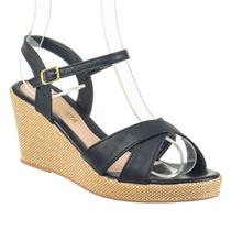 Anabela Tamanco Sandalia Salto Alto Branco Basico Luxo