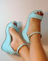 Anabela tamanho 36 cor azul Anabela tamanho 36 cor azul