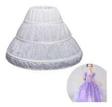 Anágua Saiote De Vestido Daminha Infantil 3 Aros
