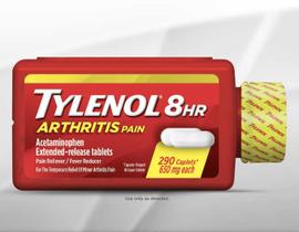 Analgésico Tylenol Arthritis 650 mg 1 pacote de 290 comprimidos Analgésico Tylenol Arthritis 650 mg 1 pacote de 290 comprimidos