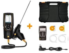 Analisador de Gás de Combustão Equipado c/ Impressora , Papel, Sonda 180mm, Filtros, Plugs - Testo 310-II
