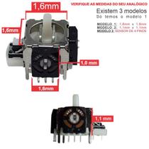 Analógico 3d Direcional 1.6mm Controle Ps3 e Ps2