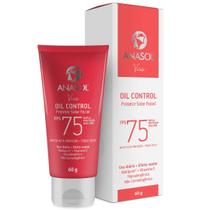 Anasol Protetor Facial Viso Oil Control Fps 75 60 gr Toque Seco com 1 unidade Vegano Anasol Protetor Facial Viso Oil Control Fps 75 60 gr Toque Seco com 1 unidade Vegano