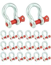 Anchor Shackles QWORK, aço galvanizado, reboque de 1 tonelada, pacote com 20