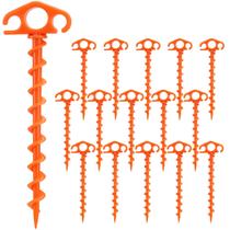 Anchors COBARYEN, pacote com 16 estacas espirais de nylon de 24 cm
