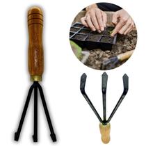 Ancinho 3 Dentes Para Horta E Jardim Para Aerar Solo Plantar Ancinho 3 Dentes Para Horta E Jardim Para Aerar Solo Plantar
