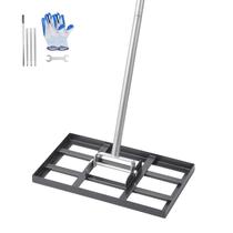Ancinho de nivelamento de gramado VEVOR Lawn Leveler 78 cm com alça de aço carbono Ancinho de nivelamento de gramado VEVOR Lawn Leveler 78 cm com alça de aço carbono