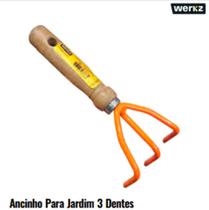 Ancinho para jardim 3 dentes werkz 21405023