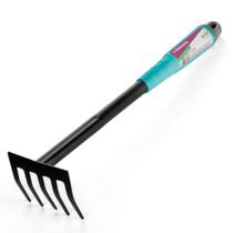 Ancinho para Jardim Ponta em Aço Cabo de Plástico (PP) Texturizado - PR6905 - PINCÉIS ATLAS Ancinho para Jardim Ponta em Aço Cabo de Plástico (PP) Texturizado - PR6905 - PINCÉIS ATLAS