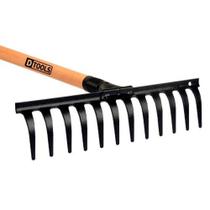 Ancinho Reforçado 16 Dentes Curvo com Cabo - DTOOLS 42cm para Jardins e Hortas Ancinho Reforçado 16 Dentes Curvo com Cabo - DTOOLS 42cm para Jardins e Hortas