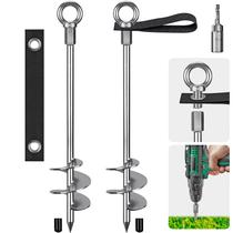 Anclajes de suelo para trampolín Insaga espirales de 18'' 2 piezas