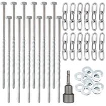 Anclajes de Tierra CAMNWAMN Resistencia Pesada para Camping 12 piezas de 30 cm