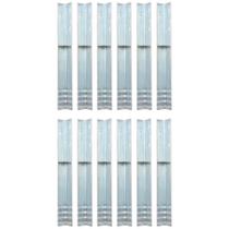 Anclajes de tierra en L de acero galvanizado vidaXL, 12 piezas