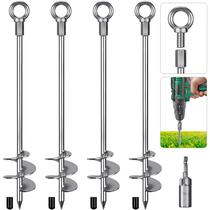 Anclajes de Tierra Insaga 30 cm Tornillo de Acero de Alta Resistencia 12mm Paquete de 4 Anclajes de Tierra Insaga 30 cm Tornillo de Acero de Alta Resistencia 12mm Paquete de 4
