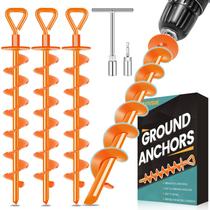Anclajes de Tierra Tornillo Pasivo de 4x38 cm para Trampolín