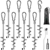 Anclajes para Tierra SELEWARE 45 cm Paquete de 8 para Trampolín y Carpa