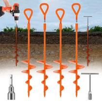 Anclas de Tierra Phopich de 46 cm (18 Pulgadas) de Alta Resistencia - Paquete de 4